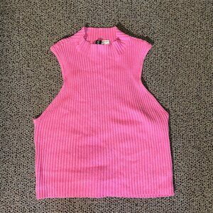 Pink Turtleneck Tank